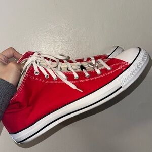 Unisex Vintage Red Converse All Star Hight top Chuck Taylor  M: 14 W:16